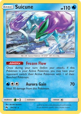 Suicune 059/214 - SM Lost Thunder Holofoil