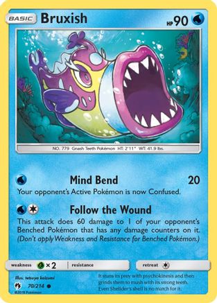 Bruxish 070/214 - SM Lost Thunder Reverse Holofoil