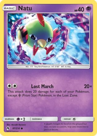 Natu 087/214 - SM Lost Thunder
