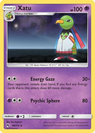 Xatu 088/214 - SM Lost Thunder Reverse Holofoil