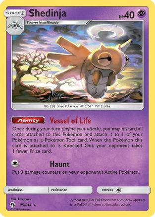 Shedinja 095/214 - SM Lost Thunder Reverse Holofoil