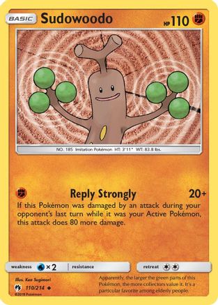 Sudowoodo 110/214 - SM Lost Thunder Reverse Holofoil