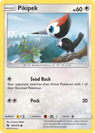 Pikipek 164/214 - SM Lost Thunder