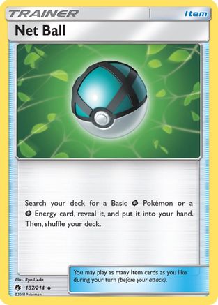 Net Ball 187/214 - SM Lost Thunder Reverse Holofoil