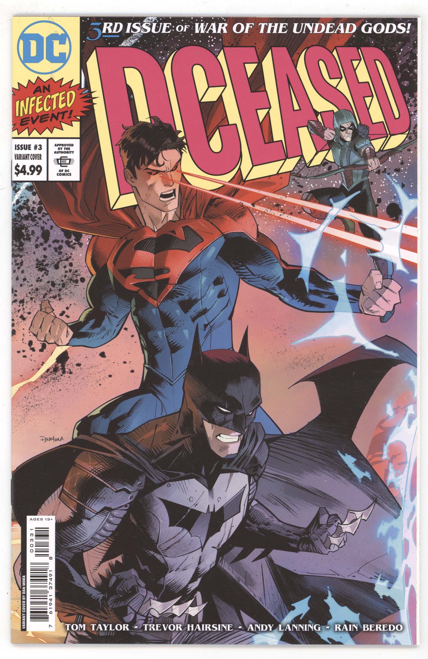 Dceased War Of The Undead Gods #3 (Of 8) B Dan Mora Homage Card Stock Variant (10/18/2022) Dc - Golden Apple Comics