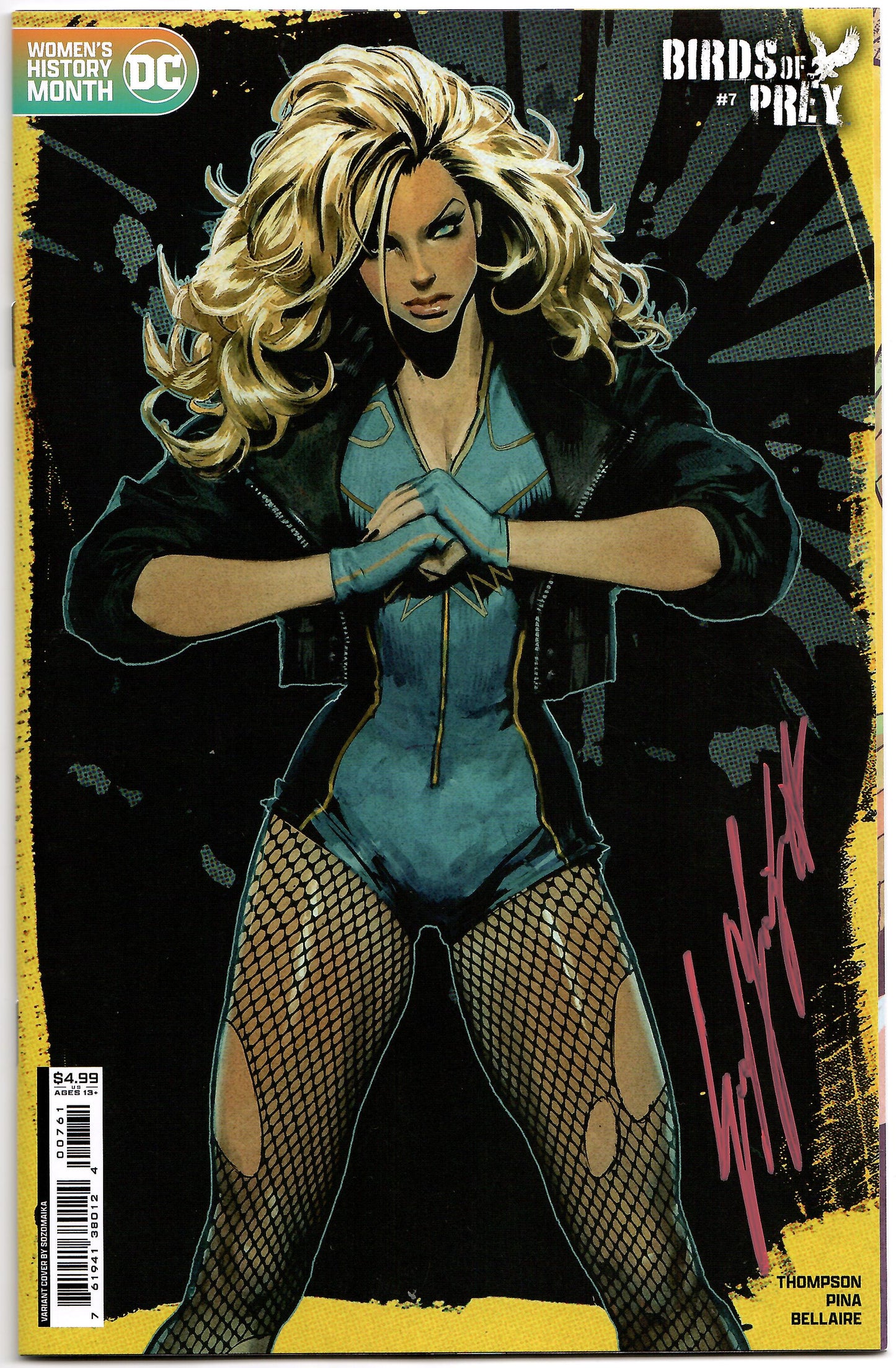 Birds Of Prey #7 D SIGNED Sozomaika Womens History Month Variant (03/05/2024) Dc