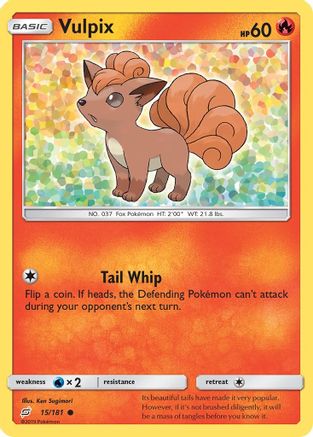 Vulpix 015/181 - SM Team Up Reverse Holofoil