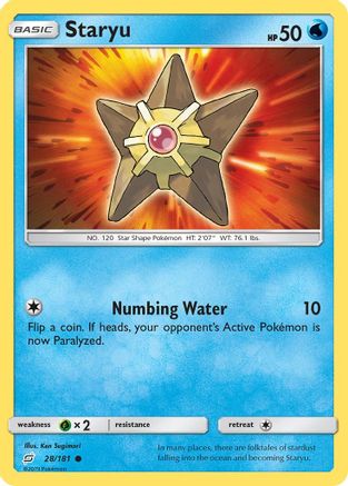 Staryu 028/181 - SM Team Up Reverse Holofoil