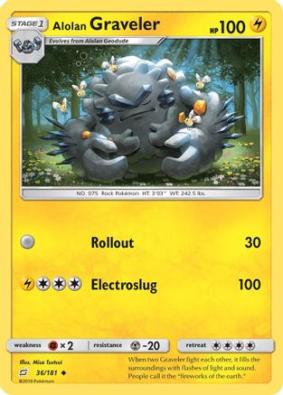 Alolan Graveler 036/181 - SM Team Up Reverse Holofoil
