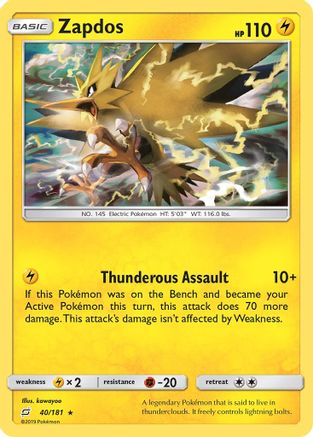 Zapdos 040/181 - SM Team Up Holofoil