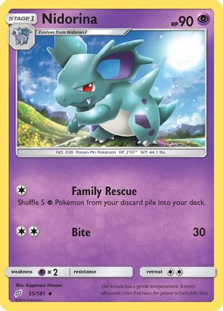 Nidorina 055/181 - SM Team Up Reverse Holofoil