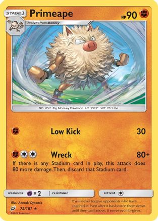 Primeape 072/181 - SM Team Up