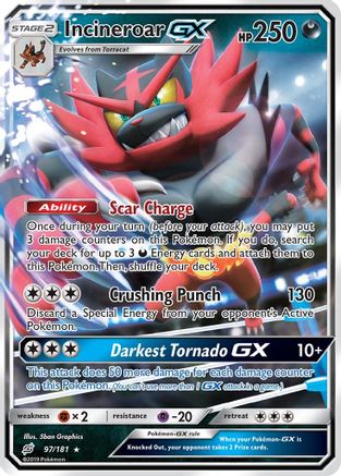 Incineroar GX 097/181 - SM Team Up Holofoil