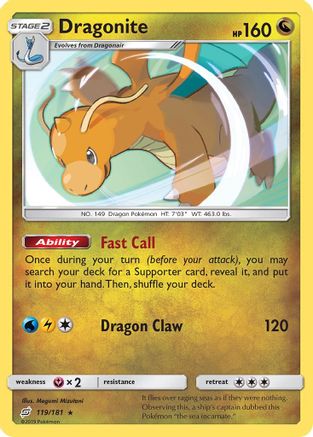 Dragonite 119/181 - SM Team Up Reverse Holofoil