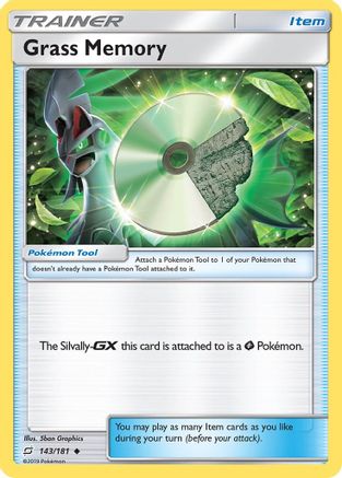 Grass Memory 143/181 - SM Team Up Reverse Holofoil