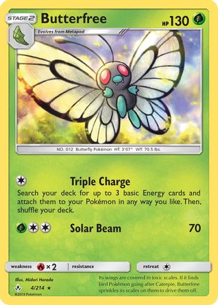 Butterfree 004/214 - SM Unbroken Bonds