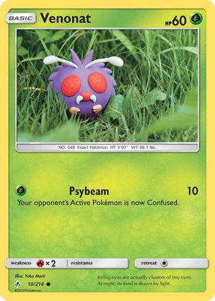 Venonat 010/214 - SM Unbroken Bonds
