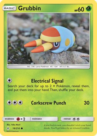 Grubbin 018/214 - SM Unbroken Bonds
