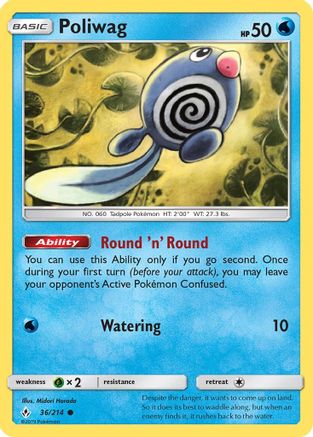 Poliwag 036/214 - SM Unbroken Bonds Reverse Holofoil