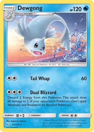 Dewgong 045/214 - SM Unbroken Bonds
