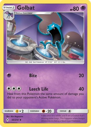 Golbat 065/214 - SM Unbroken Bonds Reverse Holofoil