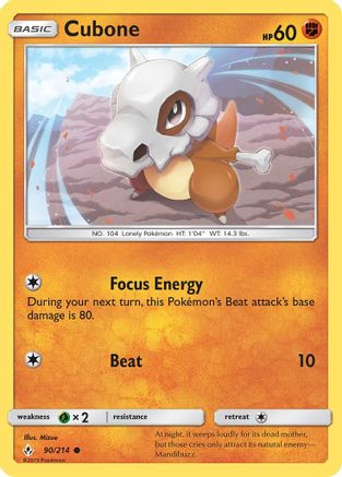 Cubone 090/214 - SM Unbroken Bonds