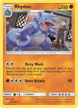 Rhydon 094/214 - SM Unbroken Bonds