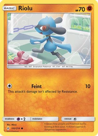 Riolu 102/214 - SM Unbroken Bonds
