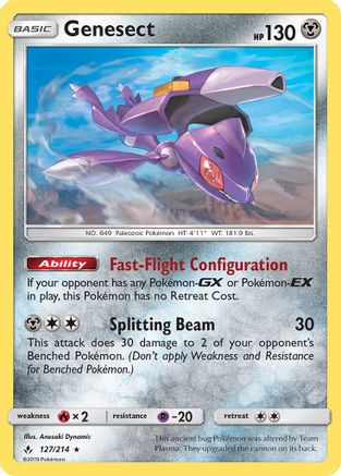 Genesect 127/214 - SM Unbroken Bonds