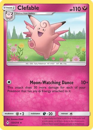Clefable 133/214 - SM Unbroken Bonds