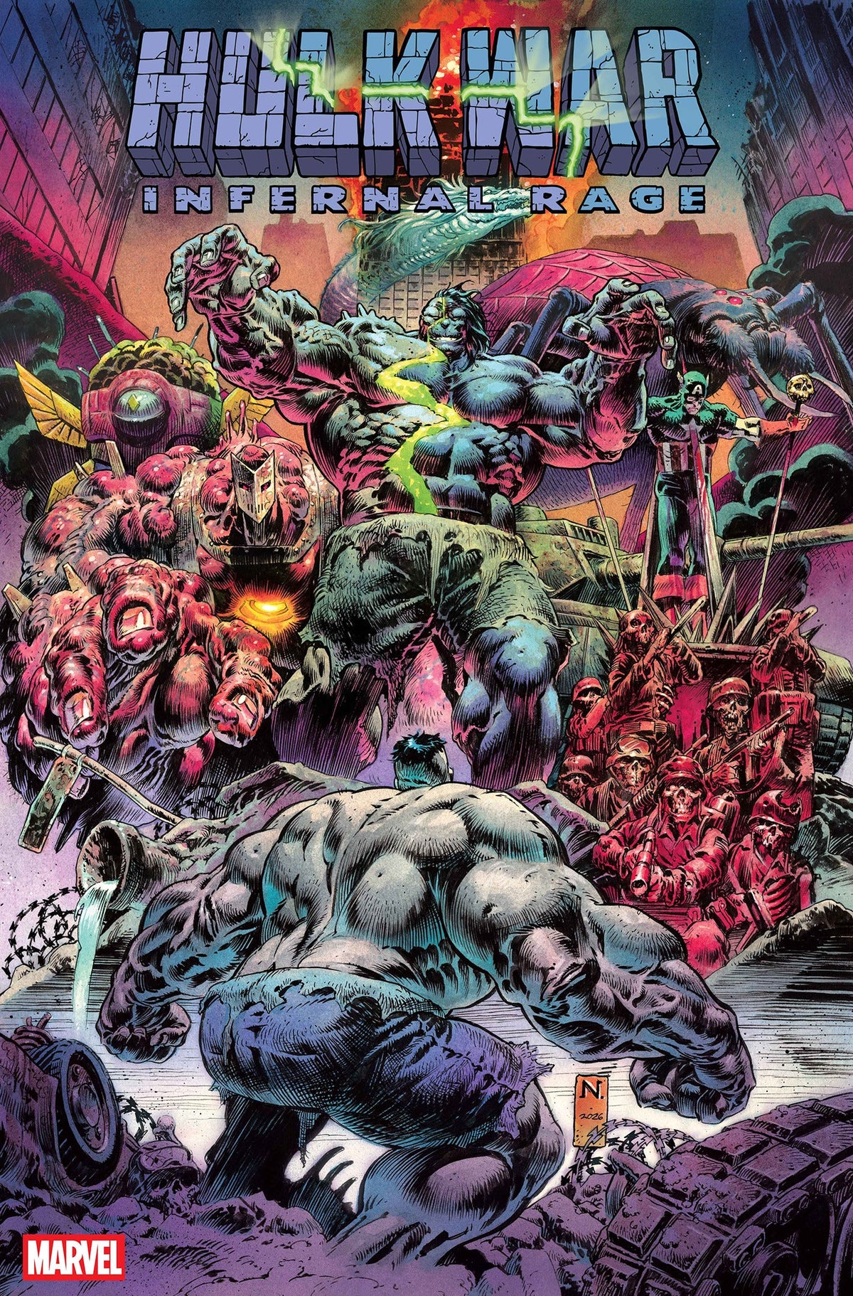 Hulk War Infernal Rage #1 A1 Cover Set of 7 1:25 1:100 (02/03/2027) Marvel - Golden Apple Comics