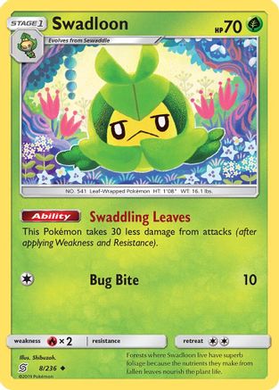 Swadloon 008/236 - SM Unified Minds Reverse Holofoil