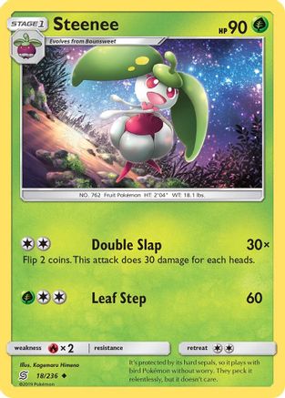 Steenee 018/236 - SM Unified Minds Reverse Holofoil