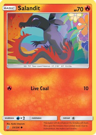 Salandit 033/236 - SM Unified Minds Reverse Holofoil