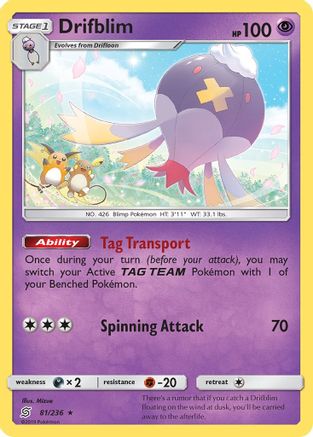 Drifblim 081/236 - SM Unified Minds