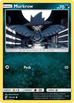 Murkrow 129/236 - SM Unified Minds Reverse Holofoil