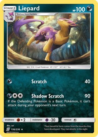 Liepard 136/236 - SM Unified Minds Reverse Holofoil