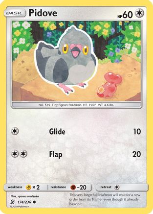 Pidove 174/236 - SM Unified Minds Reverse Holofoil