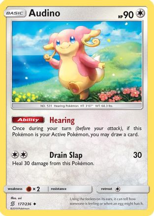 Audino 177/236 - SM Unified Minds Reverse Holofoil