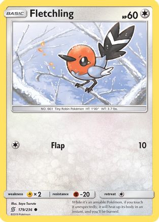 Fletchling 179/236 - SM Unified Minds Reverse Holofoil