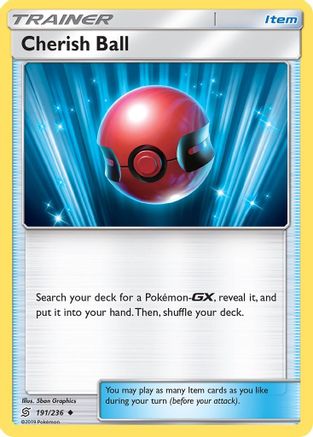 Cherish Ball 191/236 - SM Unified Minds Reverse Holofoil - Golden Apple Comics