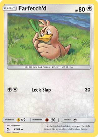Farfetch'd 045/68 - Hidden Fates Reverse Holofoil