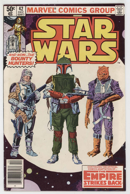 Star Wars 42 Marvel 1981 VF 1st Boba Fett Empire Strikes Back Darth Vader