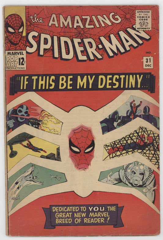 Amazing Spider-Man 31 Marvel 1965 VG 1st Gwen Stacy Harry Osborn Miles Warren