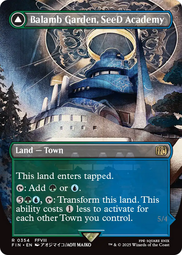 Balamb Garden, SeeD Academy (Borderless) (FIN-354) - FINAL FANTASY (Borderless) Foil