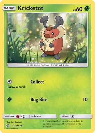 Kricketot 013/236 - SM Cosmic Eclipse Reverse Holofoil