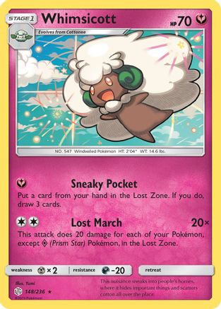 Whimsicott 148/236 - SM Cosmic Eclipse