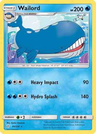 Wailord 046/236 - SM Cosmic Eclipse
