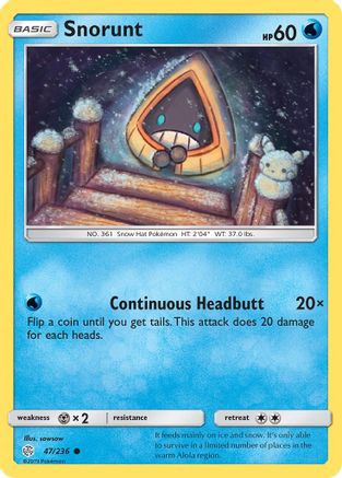 Snorunt 047/236 - SM Cosmic Eclipse