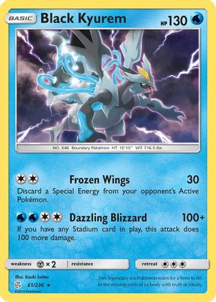 Black Kyurem 061/236 - SM Cosmic Eclipse Reverse Holofoil